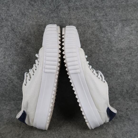 Fila Shoes Big Kids 7 Classic Kicks Sneakers Athletic Trainer White Canvas Retro - Picture 9 of 11